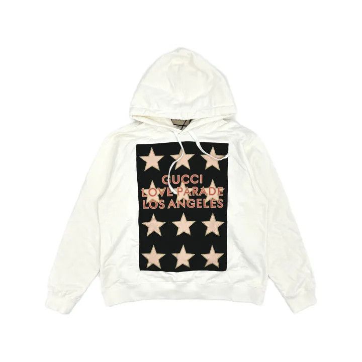 Gucci Gucci SS22 Logo Star Print Hoodie Size US L / EU 52-54 / 3 - 2 Thumbnail