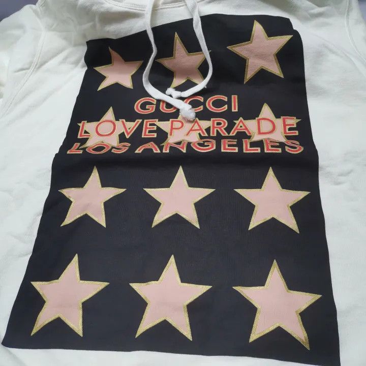 Gucci Gucci SS22 Logo Star Print Hoodie Size US L / EU 52-54 / 3 - 9 Thumbnail