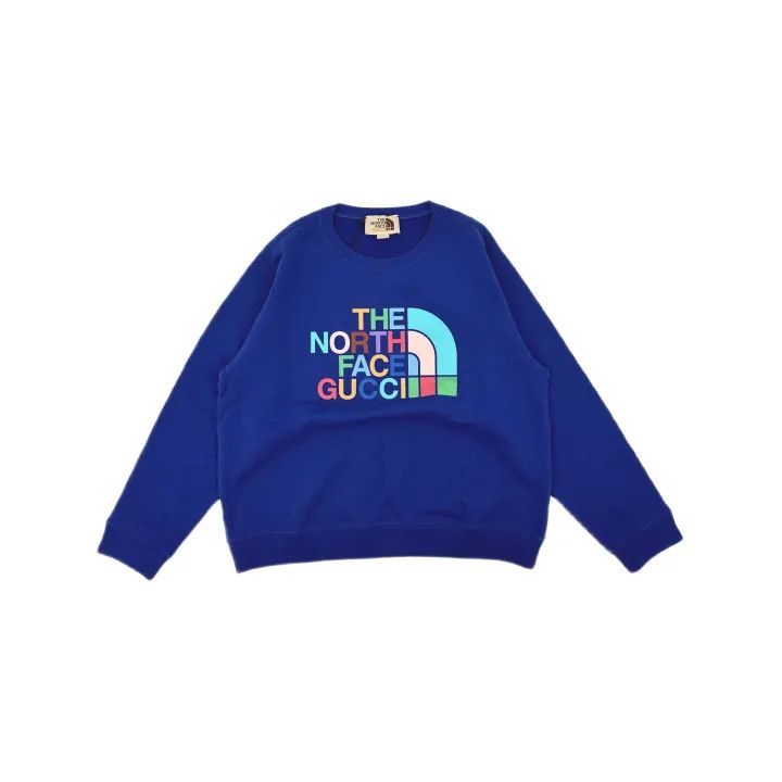 Gucci GUCCI x THE NORTH FACE Blue Logo Sweatshirt Size US L / EU 52-54 / 3 - 2 Thumbnail