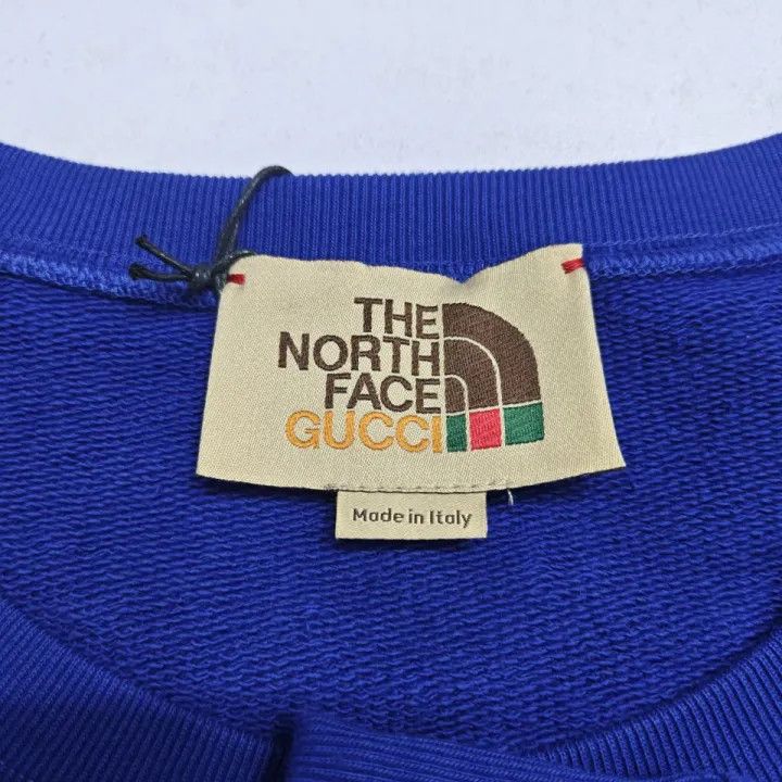 Gucci GUCCI x THE NORTH FACE Blue Logo Sweatshirt Size US L / EU 52-54 / 3 - 4 Thumbnail
