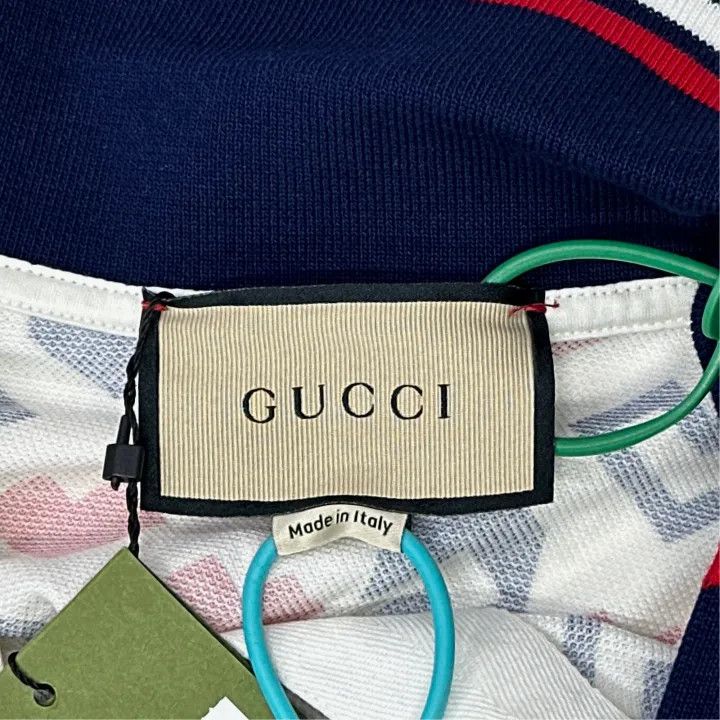 Gucci Gucci Colorful Pattern Short Sleeve Polo Shirt Size US XL / EU 56 / 4 - 4 Thumbnail