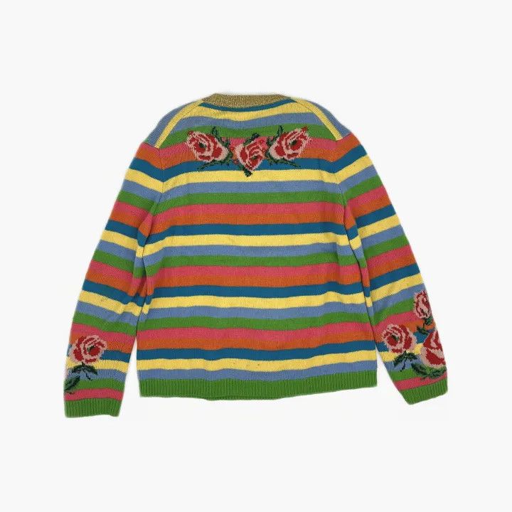Gucci Gucci Colorful Knit Sweater with Butterfly Design Size US M / EU 48-50 / 2 - 3 Thumbnail