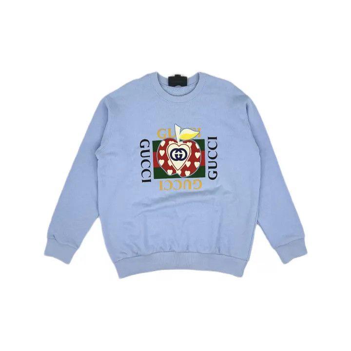 Gucci Gucci Logo Apple Print Long Sleeve Sweatshirt Size US S / EU 44-46 / 1 - 2 Thumbnail