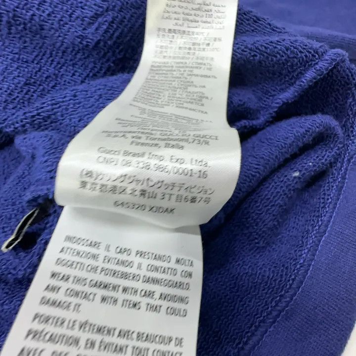 Gucci Gucci Blue Hooded Sweatshirt with Logo Size US XS / EU 42 / 0 - 6 Thumbnail