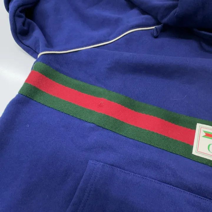 Gucci Gucci Blue Hooded Sweatshirt with Logo Size US XS / EU 42 / 0 - 8 Thumbnail