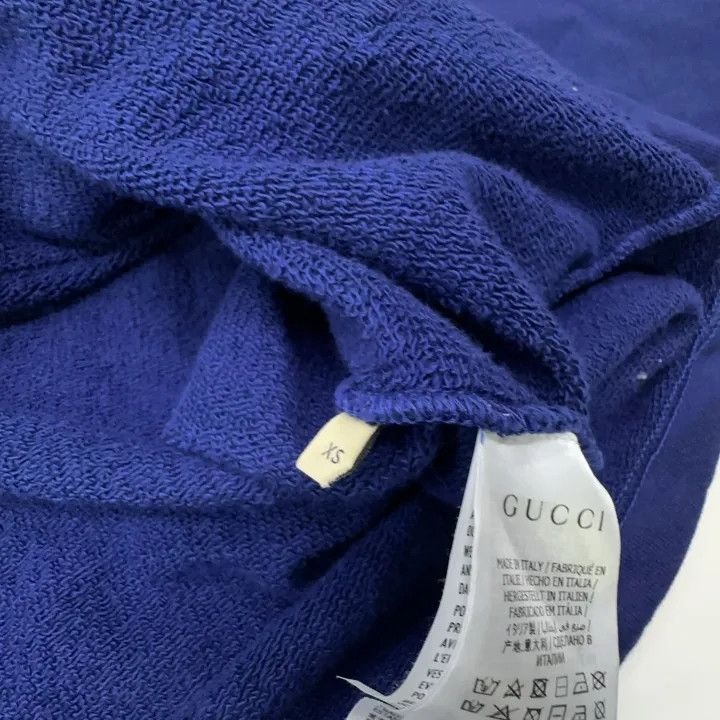 Gucci Gucci Blue Hooded Sweatshirt with Logo Size US XS / EU 42 / 0 - 5 Thumbnail