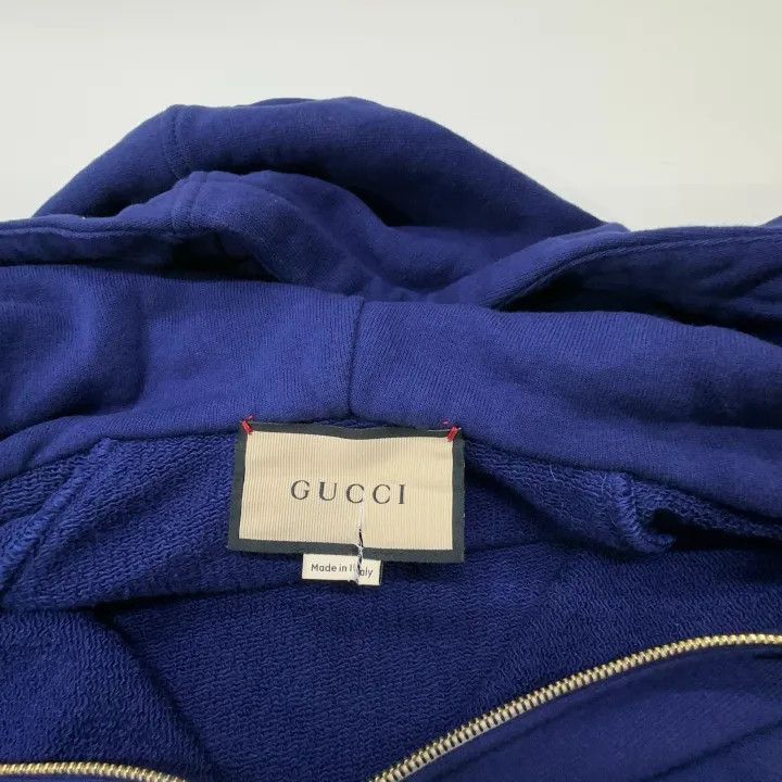 Gucci Gucci Blue Hooded Sweatshirt with Logo Size US XS / EU 42 / 0 - 7 Thumbnail