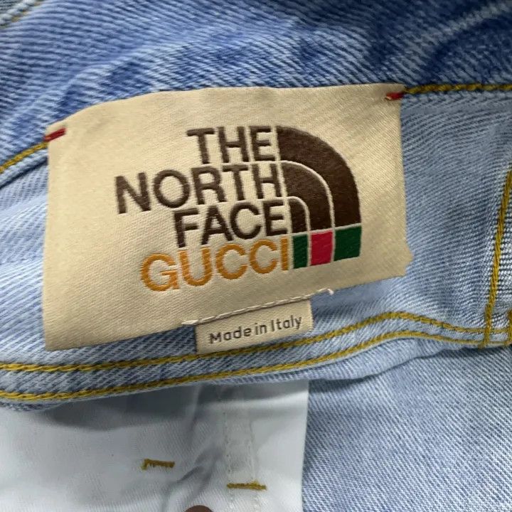 Gucci Gucci x The North Face Blue Denim Shorts Size US 34 / EU 50 - 6 Thumbnail