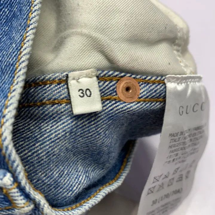 Gucci Gucci Blue Stonewashed Tapered Denim Pants Size US 30 / EU 46 - 4 Thumbnail