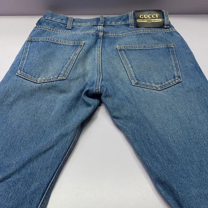 Gucci Gucci Blue Stonewashed Tapered Denim Pants Size US 30 / EU 46 - 6 Thumbnail