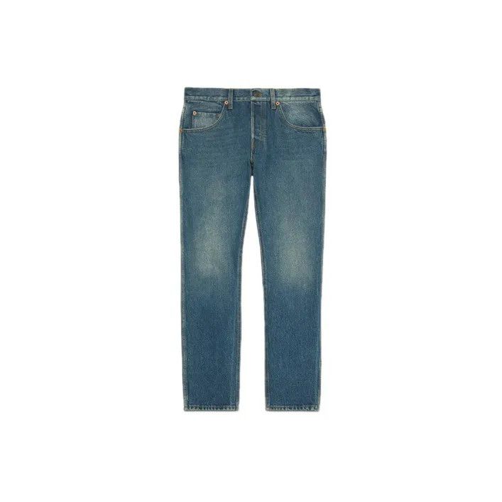 Gucci Gucci Blue Stonewashed Tapered Denim Pants Size US 30 / EU 46 - 2 Thumbnail