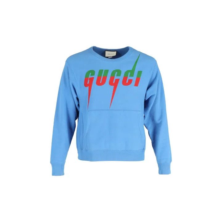 Gucci Gucci Lightning Logo Print Sweatshirt Size US M / EU 48-50 / 2 - 2 Thumbnail