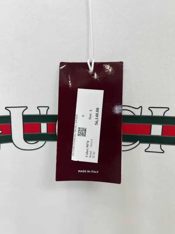 Gucci Gucci Lido Logo Print Short Sleeve Tee Size US L / EU 52-54 / 3 - 9 Thumbnail
