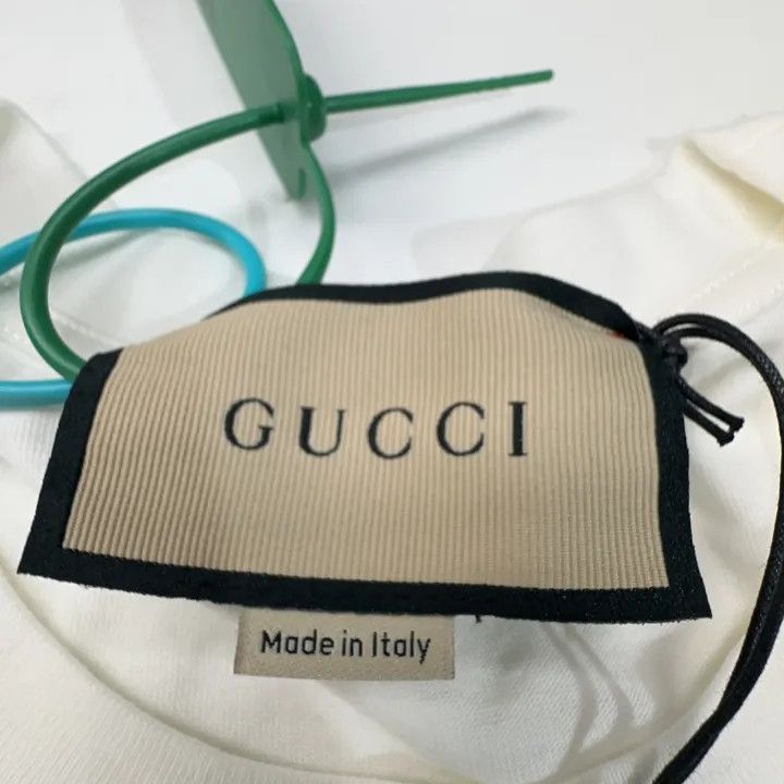 Gucci Mirror Print Casual Cotton T-Shirt