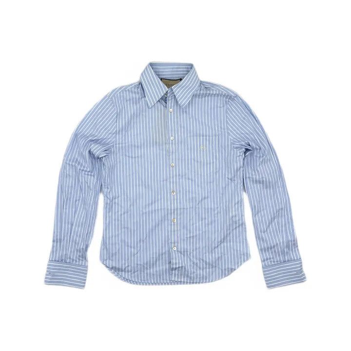 Gucci Gucci Embroidered Stripe Long Sleeve Shirt Size US M / EU 48-50 / 2 - 2 Thumbnail
