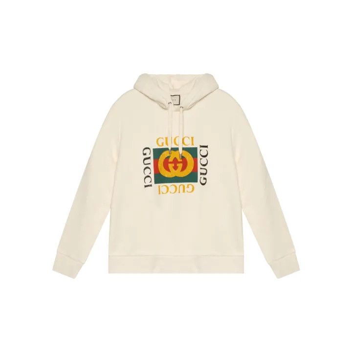 Gucci Gucci Logo Print Hooded Sweatshirt for Men Size US S / EU 44-46 / 1 - 2 Thumbnail