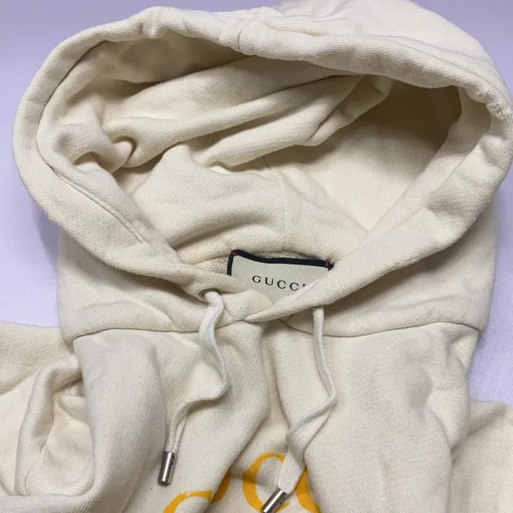 Gucci Gucci Logo Print Hooded Sweatshirt for Men Size US S / EU 44-46 / 1 - 7 Thumbnail