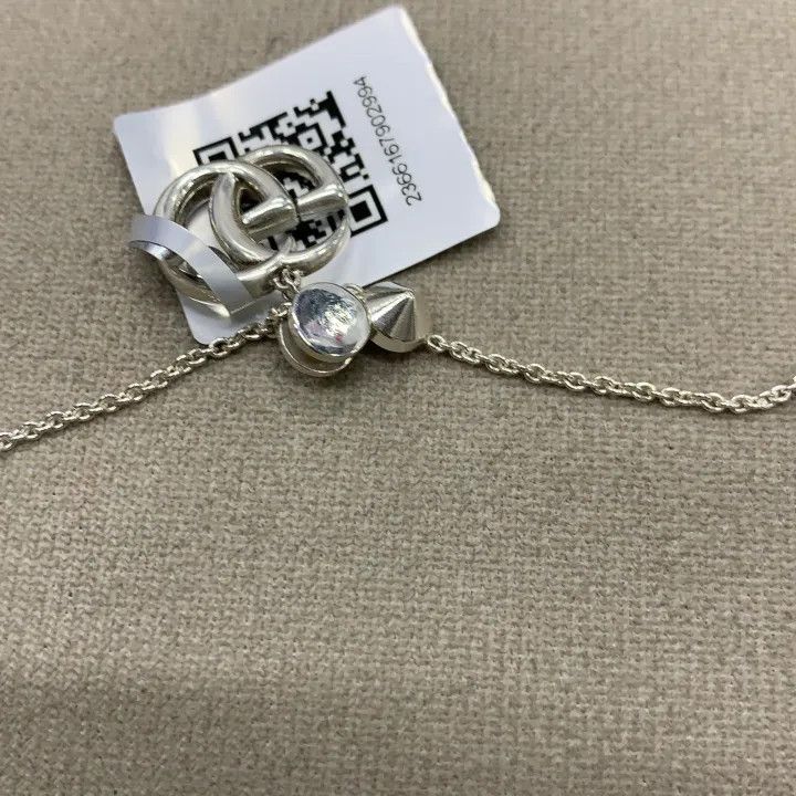 Gucci Gucci Silver Double G Pearl Necklace Size ONE SIZE - 2 Thumbnail