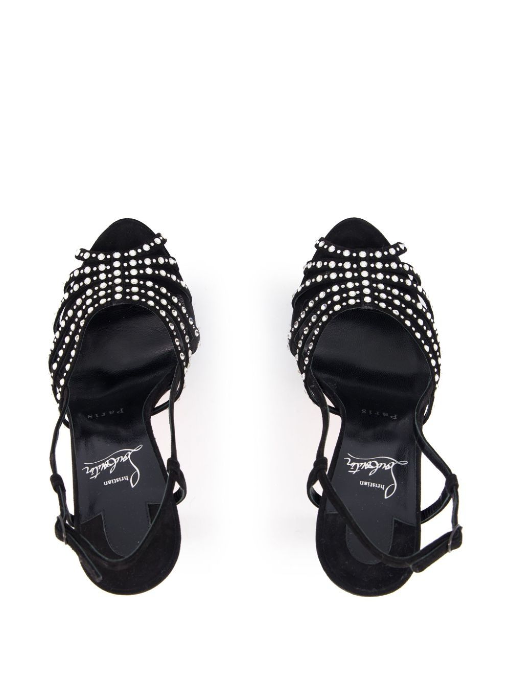Christian Louboutin vegastrassima alta 160mm suede sandals Size US 7.5 / IT 37.5 - 4 Thumbnail