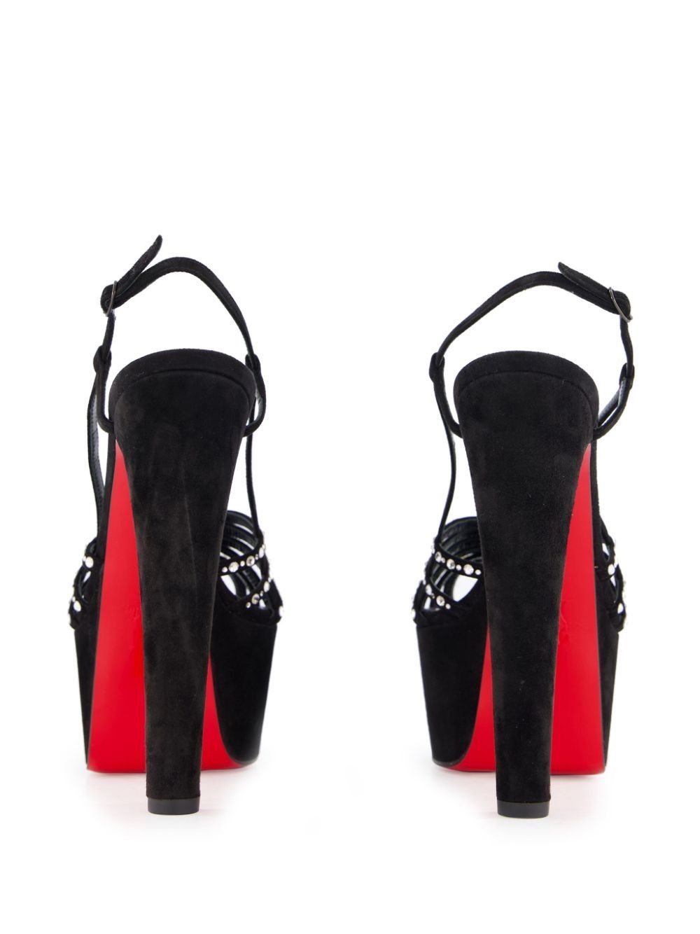 Christian Louboutin vegastrassima alta 160mm suede sandals Size US 8.5 / IT 38.5 - 5 Thumbnail