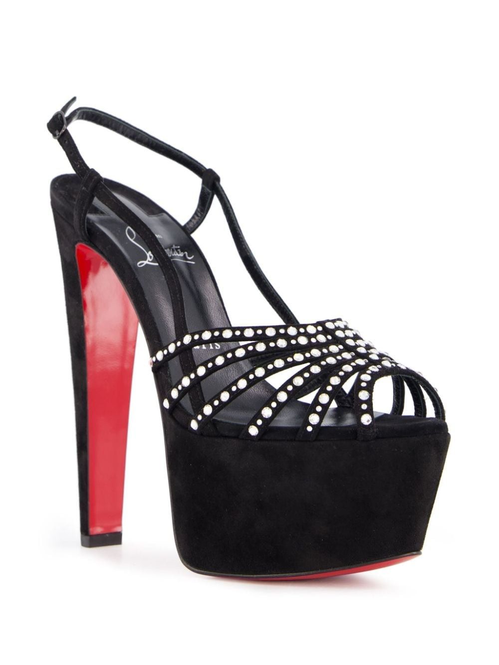 Christian Louboutin vegastrassima alta 160mm suede sandals Size US 9 / IT 39 - 3 Thumbnail