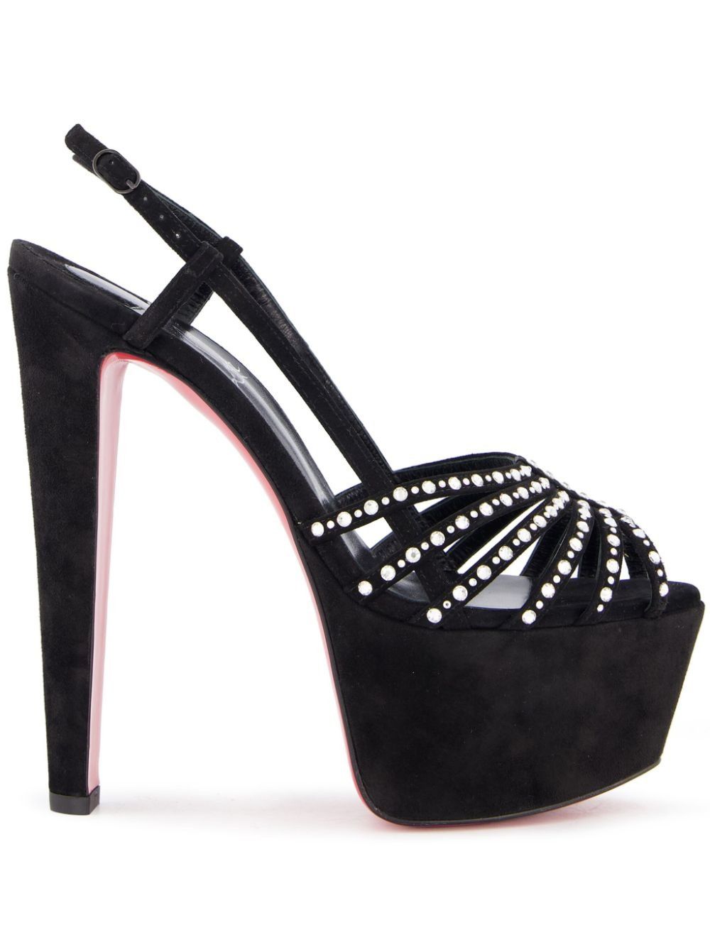 Christian Louboutin vegastrassima alta 160mm suede sandals Size US 9 / IT 39 - 2 Thumbnail