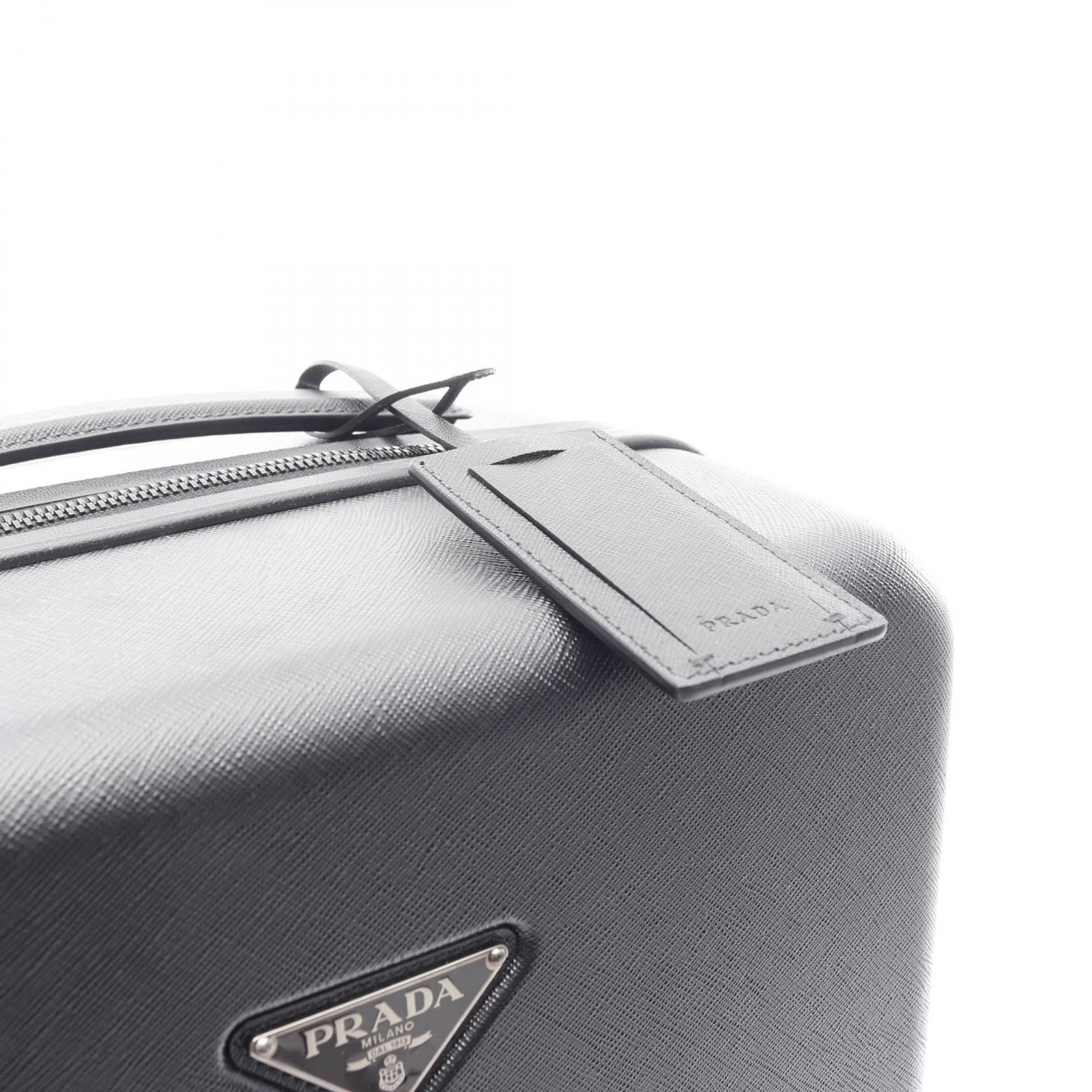 Prada Prada Prada POLICARBONATO TROLLEY Saffiano Leather Trolley Leather Travel Bag 2VQ0062C0NF0002 Size ONE SIZE - 8 Thumbnail