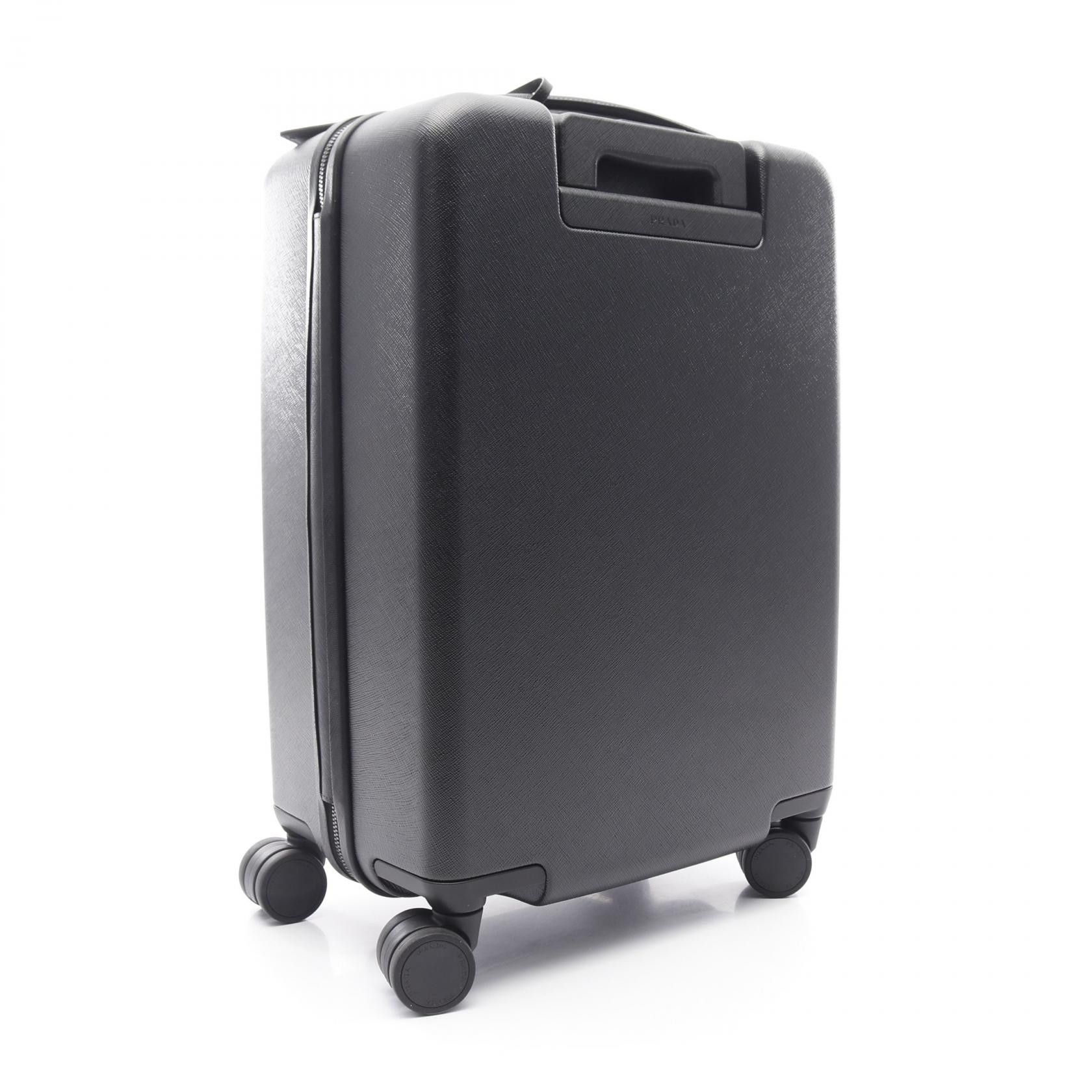 Prada Prada Prada POLICARBONATO TROLLEY Saffiano Leather Trolley Leather Travel Bag 2VQ0062C0NF0002 Size ONE SIZE - 2 Thumbnail