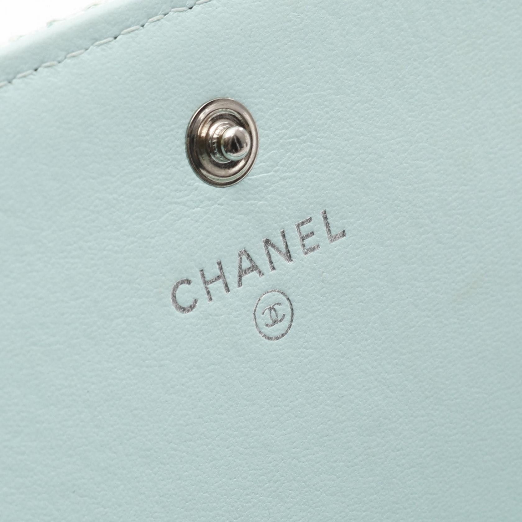Chanel Chanel Chanel Deauville Leather Fabric Long Wallet Leather Long Wallet A80053 Size ONE SIZE - 4 Thumbnail