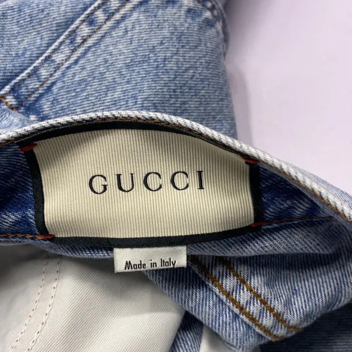 Gucci Gucci Blue Casual Zip Button Skirt Size US 38 / EU 54 - 3 Thumbnail