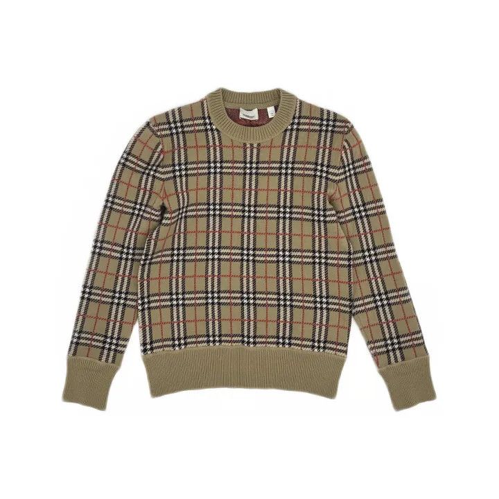 Burberry Burberry Classic Check Merino Wool Sweater for Men Size US XS / EU 42 / 0 - 2 Thumbnail