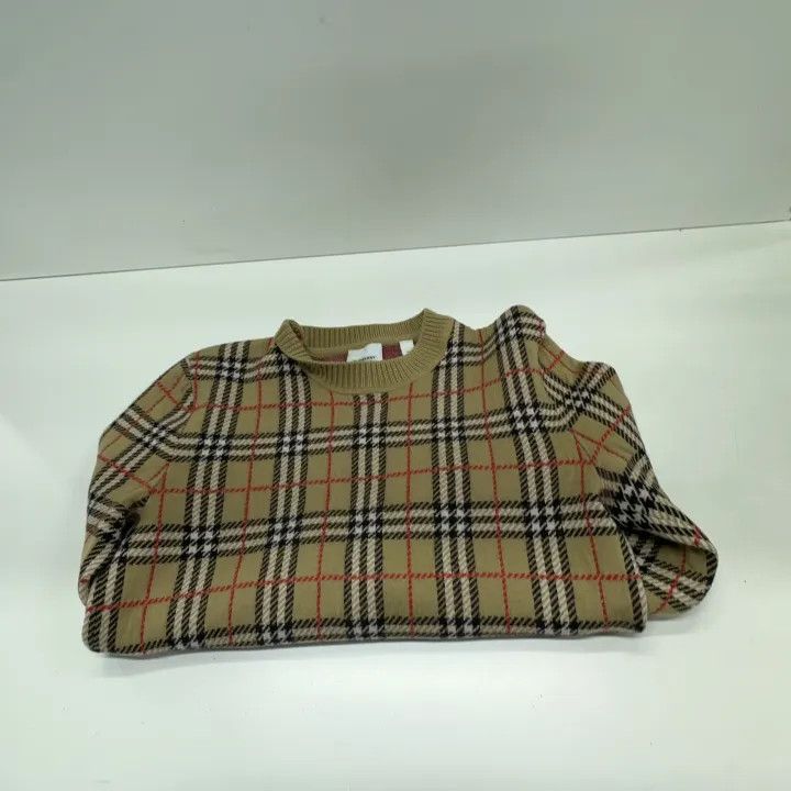 Burberry Burberry Classic Check Merino Wool Sweater for Men Size US XS / EU 42 / 0 - 6 Thumbnail