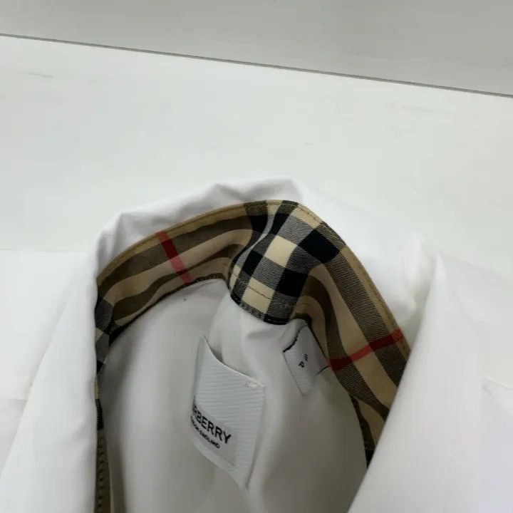 Burberry Burberry White Short Sleeve Button-Up Shirt Size US S / EU 44-46 / 1 - 5 Thumbnail