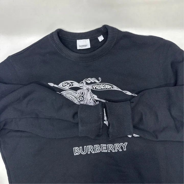 Burberry Burberry SS23 Logo Embroidered Sweatshirt for Men Size US M / EU 48-50 / 2 - 5 Thumbnail