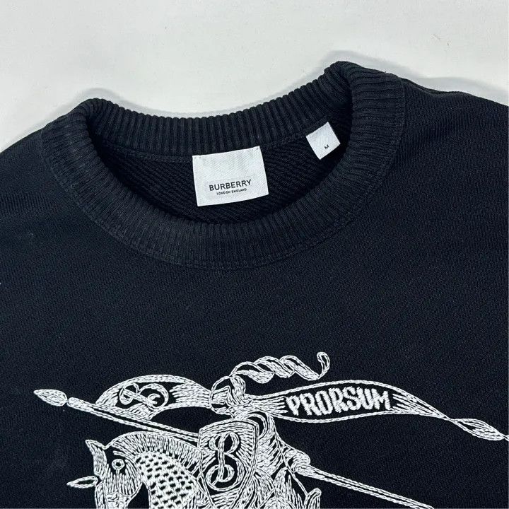 Burberry Burberry SS23 Logo Embroidered Sweatshirt for Men Size US M / EU 48-50 / 2 - 4 Thumbnail