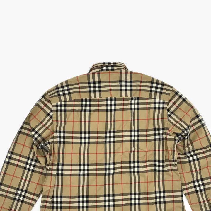 Burberry Burberry Beige Check Long Sleeve Shirt Size US XL / EU 56 / 4 - 4 Thumbnail