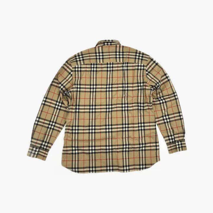 Burberry Burberry Beige Check Long Sleeve Shirt Size US XL / EU 56 / 4 - 3 Thumbnail