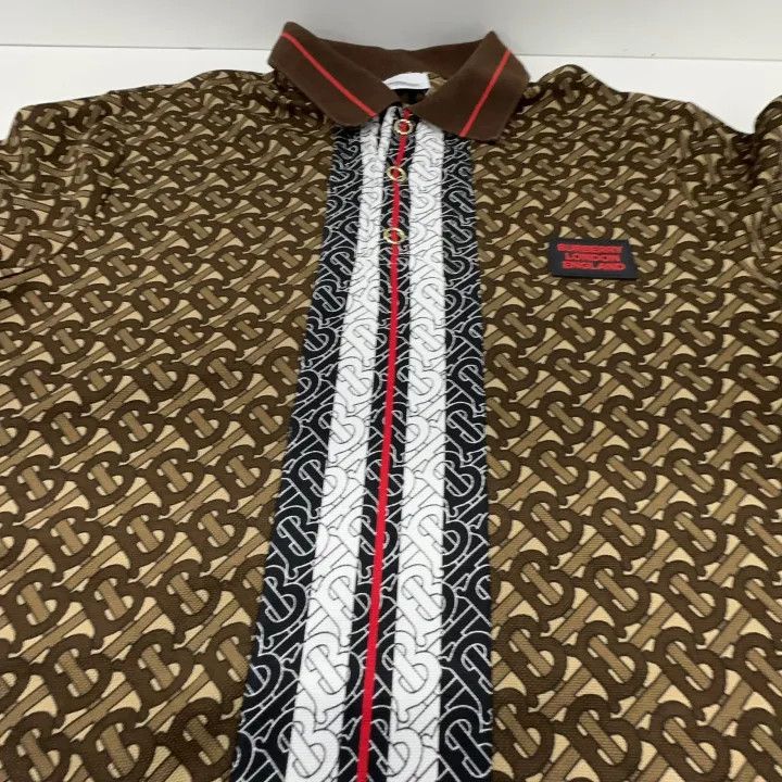 Burberry Logo Print Short Sleeve Polo Shirt