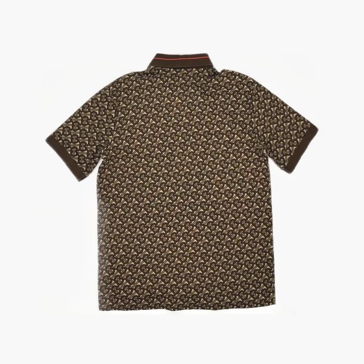 Burberry Logo Print Short Sleeve Polo Shirt