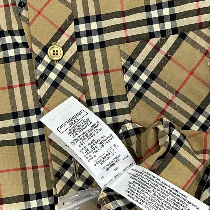 Burberry Burberry Classic Check Long Sleeve Casual Shirt Size US L / EU 52-54 / 3 - 5 Thumbnail
