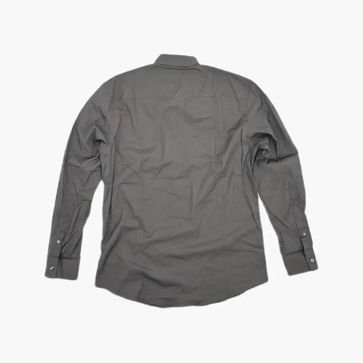 Burberry Burberry Men's Gray Logo Embroidered Long Sleeve Shirt Size US M / EU 48-50 / 2 - 3 Thumbnail