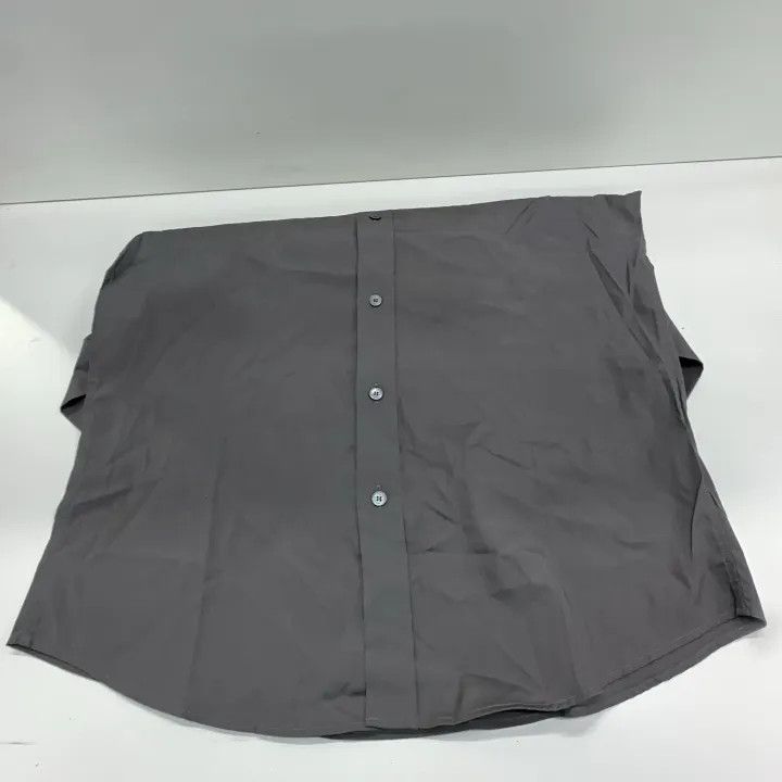 Burberry Burberry Men's Gray Logo Embroidered Long Sleeve Shirt Size US M / EU 48-50 / 2 - 11 Thumbnail