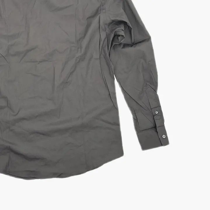 Burberry Burberry Men's Gray Logo Embroidered Long Sleeve Shirt Size US M / EU 48-50 / 2 - 4 Thumbnail