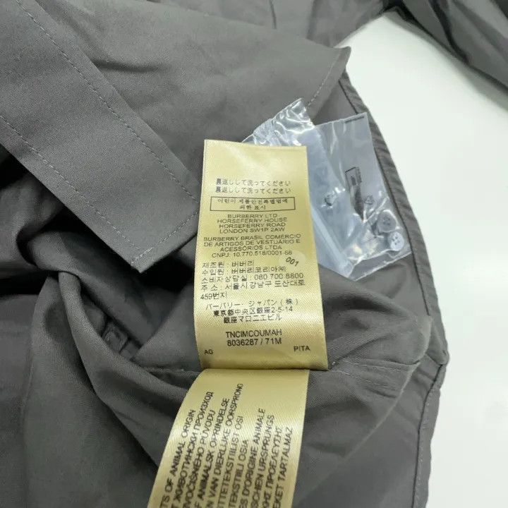 Burberry Burberry Men's Gray Logo Embroidered Long Sleeve Shirt Size US M / EU 48-50 / 2 - 10 Thumbnail