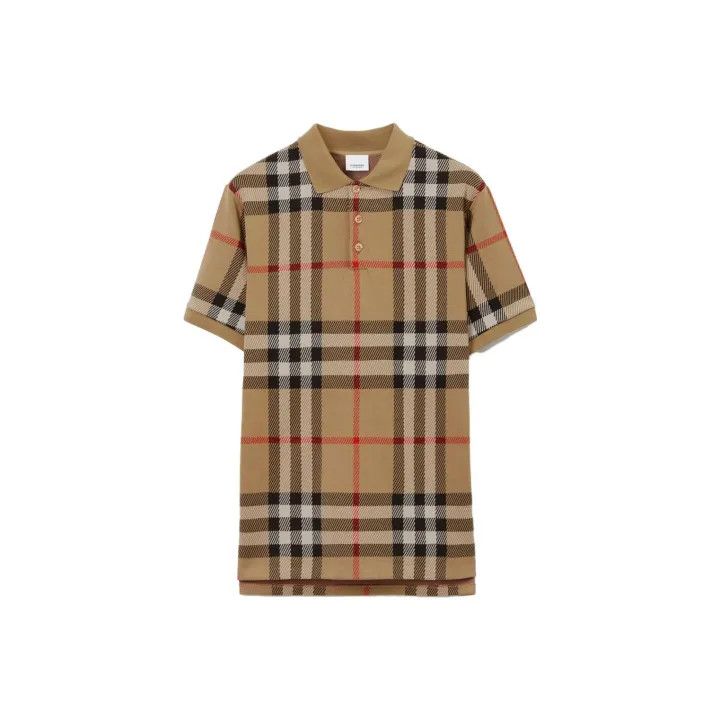 Burberry Burberry SS23 Plaid Short Sleeve Polo Shirt Size US L / EU 52-54 / 3 - 2 Thumbnail