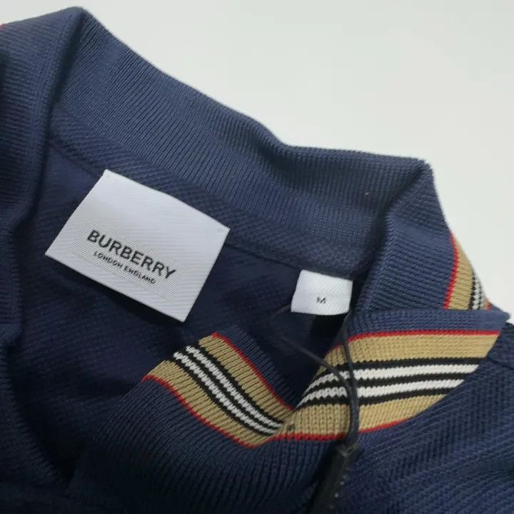 Burberry Burberry Men's Cotton Casual Polo Shirt Navy Size US M / EU 48-50 / 2 - 10 Thumbnail