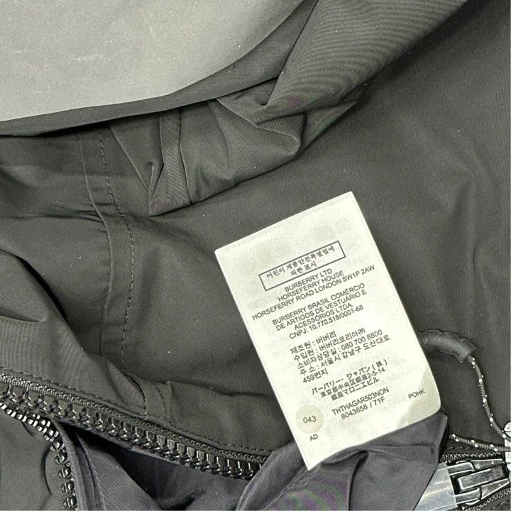 Burberry Burberry Black Logo Print Hooded Jacket Size US XL / EU 56 / 4 - 5 Thumbnail