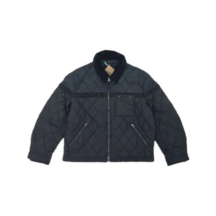 Burberry Burberry Black Quilted Zip Long Sleeve Jacket Size US XXL / EU 58 / 5 - 2 Thumbnail