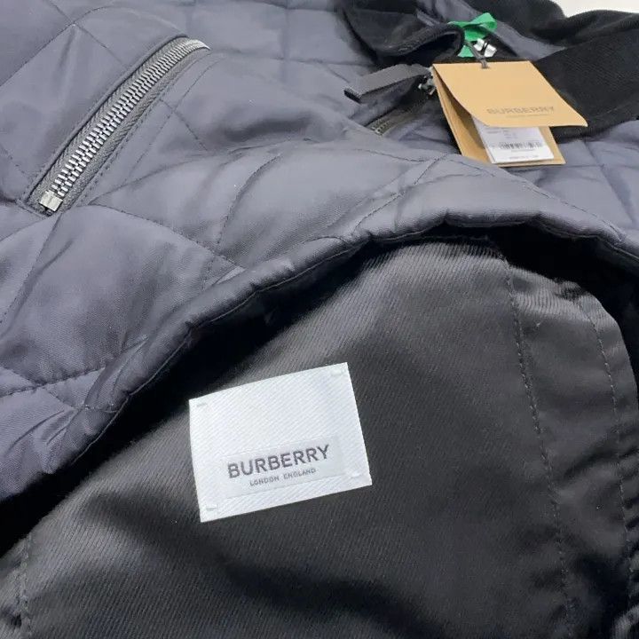 Burberry Burberry Black Quilted Zip Long Sleeve Jacket Size US XXL / EU 58 / 5 - 6 Thumbnail