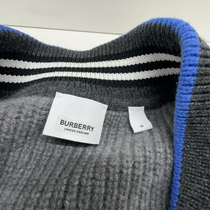 Burberry Burberry Logo Pattern Wool Blend Flight Jacket Size US M / EU 48-50 / 2 - 3 Thumbnail